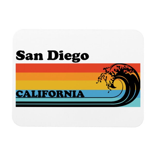 Magnet Flexible Vintage San Diego (Horizontal)