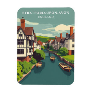 Magnet Flexible Vintage Stratford-upon-Avon England Travel