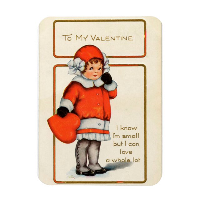 Magnet Flexible Vintage Valentine (Vertical)