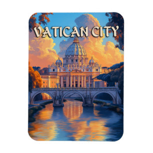 Magnet Flexible Vintage Vatican City Travel