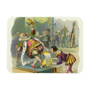 Magnet Flexible Vintage Vieux Roi Cole Nursery Rhyme Poème Chanson
