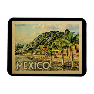 Magnet Flexible Vintage voyage de Chapala de lac mexico