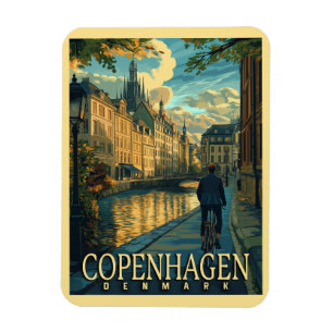 Magnet Flexible Vintage voyage de Copenhague