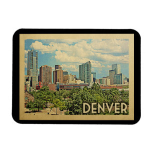 Magnet Flexible Vintage voyage de Denver le Colorado