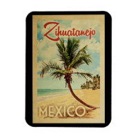 Vintage voyage de palmier de Zihuatanejo