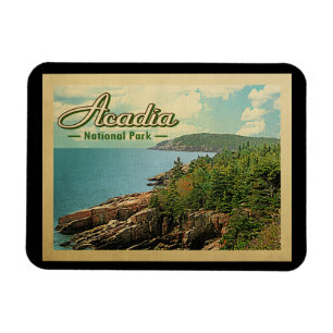 Magnet Flexible Vintage voyage de parc national d'Acadia