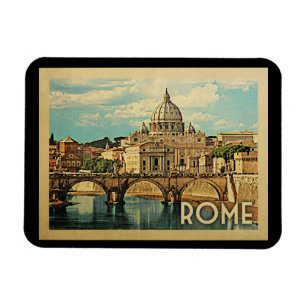 Magnet Flexible Vintage voyage de Rome Italie