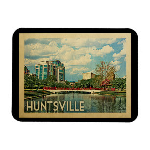 Magnet Flexible Vintage voyage d'Huntsville Alabama