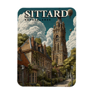 Magnet Flexible Vintage voyage Sittard Pays-Bas
