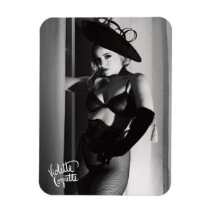 Magnet Flexible Violette Coquette "Film Noir" / Regarder