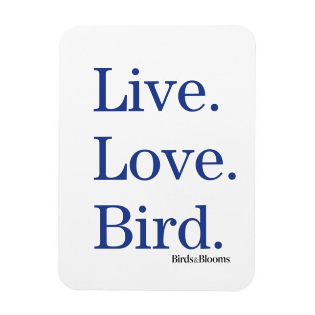 Magnet Flexible Vis. Amour. Oiseau. (Vertical)