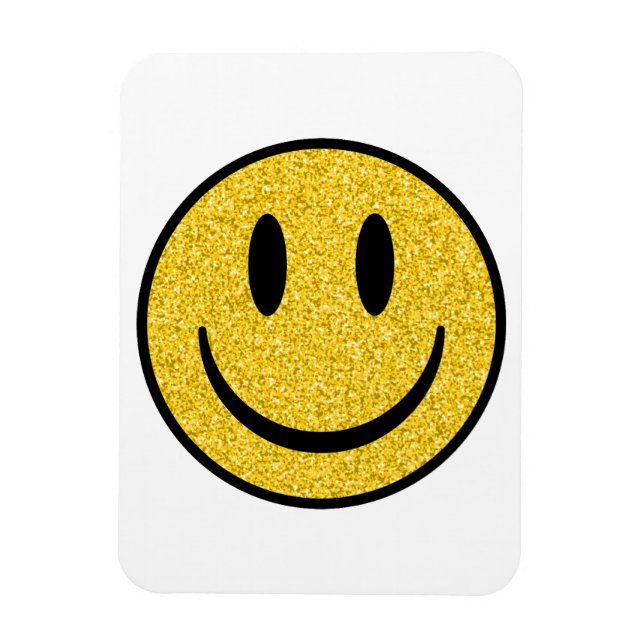 Magnet Flexible Visage de sourire parties scintillant (Vertical)