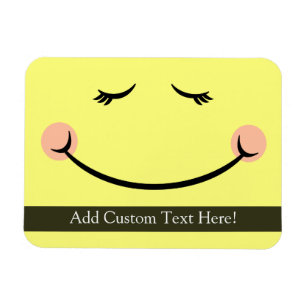 Magnet Flexible Visage heureux somnolent de Kawaii
