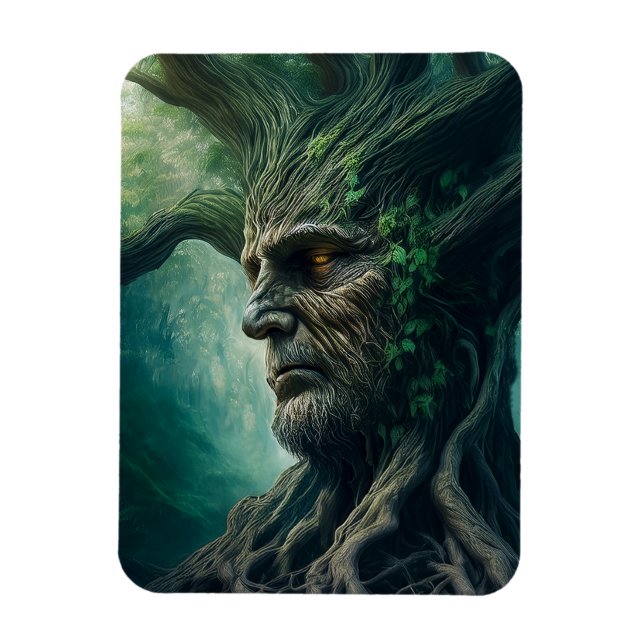 Magnet Flexible Visage sage dans la forêt mystique de l'arbre anti (Vertical)