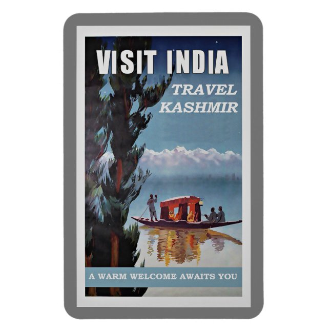 Magnet Flexible Visit India, Travel Kashmir, (Vertical)