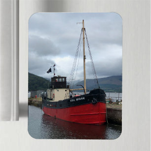 Magnet Flexible Vital Spark, bateau à vapeur, Inveraray, Écosse,