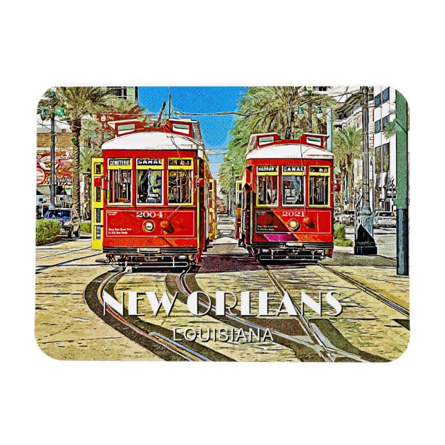 Magnet Flexible Voies de la Nouvelle-Orléans (Horizontal)