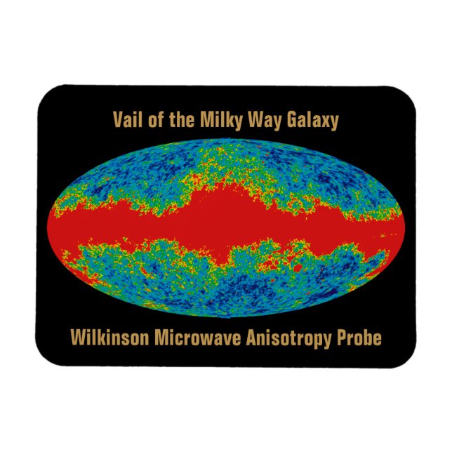 Magnet Flexible Voile Galaxy Voie Lactée sur l'univers WMAP (Horizontal)