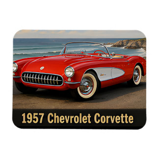 Magnet Flexible Voiture de sport classique vintage Chevrolet Corve