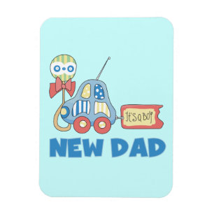Magnet Flexible Voiture Nouveau Papa C'est un garçon Cadeaux