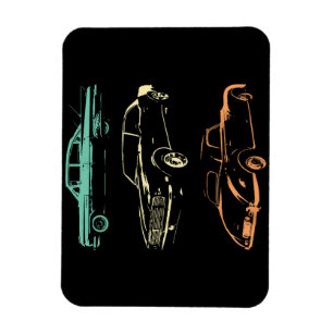 Magnet Flexible Voitures Vintage - 80s & 90s Graphic Retro