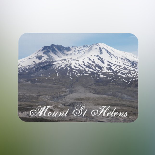 Magnet Flexible Volcan du mont Sainte-Hélène couvert de neige (In Situ Fridge)