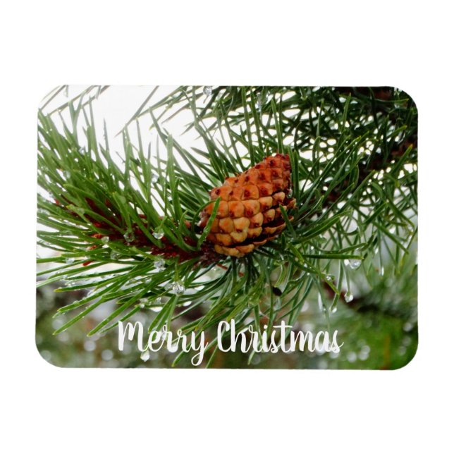 Magnet Flexible votre photo ici /texte ou famille Noël (Horizontal)