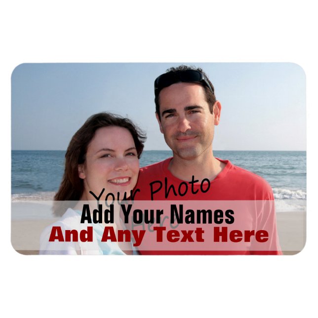 Magnet Flexible Votre Photo Sur Un Aimant Flexible (Horizontal)