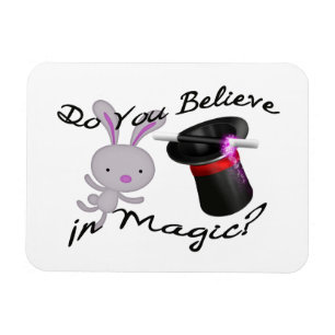 Magnet Flexible Vous croyez en casquette supérieur et lapin