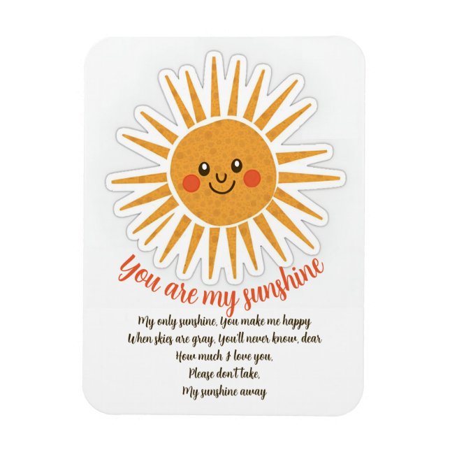 Magnet Flexible Vous êtes mes paroles de soleil (Vertical)