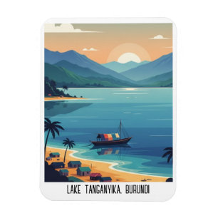 Magnet Flexible Voyage au Burundi Lac Tanganyika
