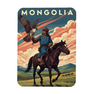 Magnet Flexible Voyage chez les fauconniers en Mongolie