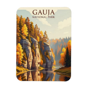 Magnet Flexible Voyage dans le parc national de Gauja en Lettonie
