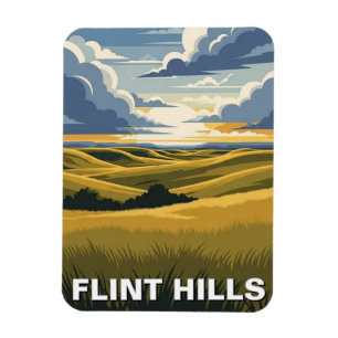 Magnet Flexible Voyage dans les Flint Hills du Kansas
