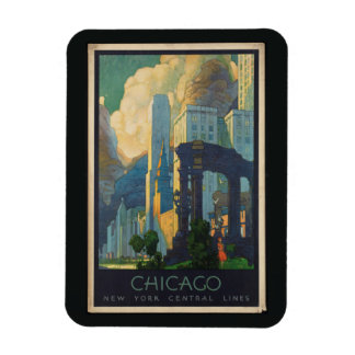 Magnet Flexible Voyage de Chicago Vintage