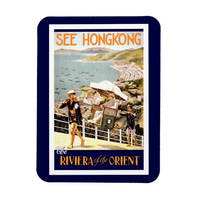 Magnet Flexible Voyage de Hong Kong (Vertical)