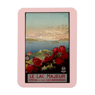 Magnet Flexible Voyage italien de Maggiore de lac romantique