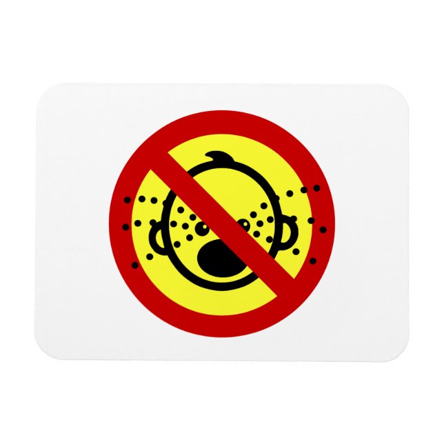 Magnet Flexible VOYAGE NO Cry Baby ⚠ Aéroport thaïlandais ⚠ (Horizontal)