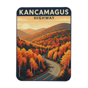 Magnet Flexible Voyage sur la Kancamagus Highway au New Hampshire