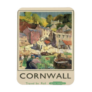 Magnet Flexible Voyage vintage des Cornouailles par l'aimant de