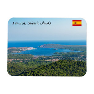 Magnet Flexible Vue aérienne sur Menorca depuis le sommet de Monte