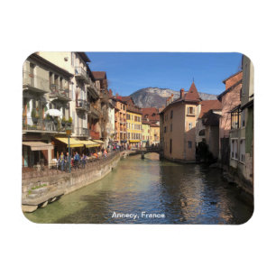 Magnet Flexible Vue attrayante de la rivière sur Annecy, France su