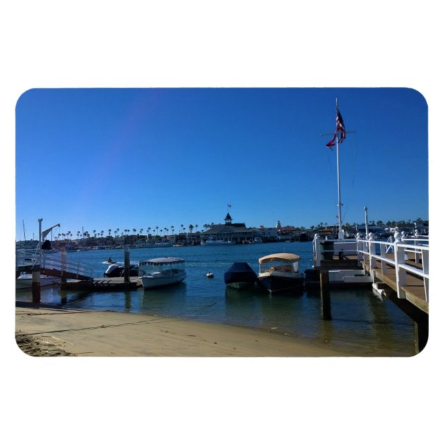 Magnet Flexible Vue de Balboa Island, Newport Beach, Californie (Horizontal)