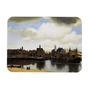 Magnet Flexible Vue de Delft par Johannes Vermeer