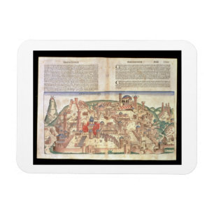 Magnet Flexible Vue de la ville de Jérusalem, depuis le Nuremberg