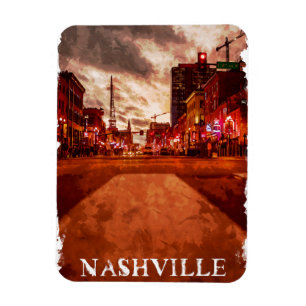 Magnet Flexible Vue de la ville de Nashville Tennessee