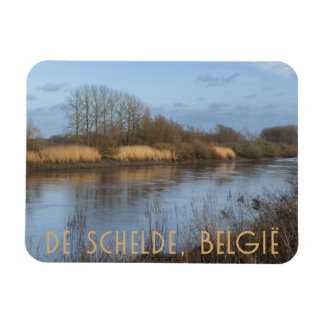 Magnet Flexible Vue de l'Escaut, Dendermonde, Belgique
