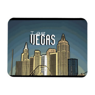 Magnet Flexible Vue de l'hôtel Las Vegas New York aimant artistiqu