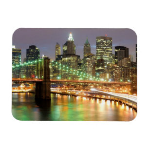 Magnet Flexible Vue de Lower Manhattan et du pont de Brooklyn