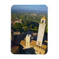 Vue depuis la tour, San Gimignano, Sienne, Toscane